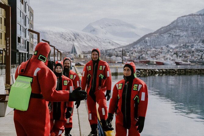2 Hours Urban Arctic Floating Activity in the Harbours of Tromsø - Dressing for 34-degree water