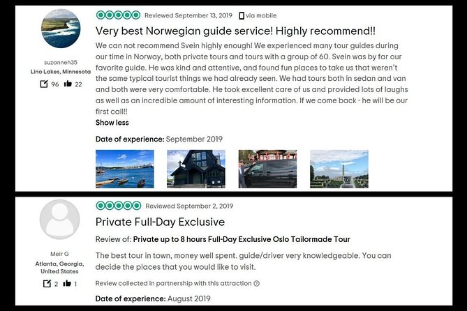 8 hours Full-Day Exclusive Oslo Tailormade Guided Limo Tour - Guides, vehicle comfort, and group size