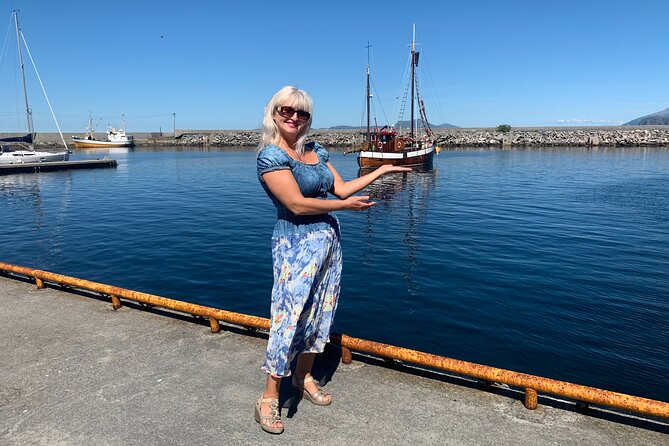 Alesund Private Excursion Viking<code>s islands – Why this private route works in Alesund’ /></p>
<p><p>Alesund is easy to admire from its waterfront, but its setting only becomes clear once you leave the center. The town sits among islands, channels, bridges, and open sea. A private vehicle lets you cover ground that would be awkward on foot and gives you a better sense of how the town connects to its outer communities.</p>
</p>
<p><p>The route is not just a drive between photo stops. Your guide explains Alesund’s fire, rebuilding, churches, island communities, and Viking connections as you go. That matters here because the scenery can otherwise become a blur of water, rock, and road.</p>
</p>
<p><p>You meet at the cruise pier or the agreed central location, then head first toward Aksla. From there, the route reaches Giske and Godoy through subsea tunnels before continuing toward Ellingsoy and Skodje. The return passes through newer parts of Alesund, including shopping centers and residential districts with high coastal views.</p>
</p>
<p><p>The tour costs $575.83 per group of up to five. That is a serious price for a half-day outing, but it can make sense if you fill the vehicle. Five people bring the cost to about $115 per person, while two people pay roughly $288 each. You are paying for a private guide, a tailored schedule, transport, and access to several distant sights in one morning or afternoon.</p>
</p>
<div class="twil" style="margin: 20px 0; padding: 15px 0;"><p>More Private Tours in Ålesund</p><ul style="margin: 10px 0; padding-left: 0; list-style: none;"><li style="margin: 0 0 12px 0; padding: 0 0 12px 0; border-bottom: 1px solid #E0F6F2; line-height: 1.4;"><a href="https://bestnorwaytours.com/private-tour-from-alesund-to-geiranger-up-to-15-people/">Private tour from Ålesund to Geiranger up to 15 people</a><br><span style="font-size: 0.82em; color: #555;"><span style="color: #21C0A5;">★</span> 5.0 · 11 reviews</span></li><li style="margin: 0 0 12px 0; padding: 0 0 12px 0; border-bottom: 1px solid #E0F6F2; line-height: 1.4;"><a href="https://bestnorwaytours.com/alesund-private-tour-to-the-viking-islands/">Alesund: Private Tour to the Viking Islands</a><br><span style="font-size: 0.82em; color: #555;"><span style="color: #21C0A5;">★</span> 4.9 · 11 reviews</span></li><li style="margin: 0; padding: 0; border-bottom: none; line-height: 1.4;"><a href="https://bestnorwaytours.com/from-alesund-private-day-trip-to-geirangerfjord/">From Ålesund: Private Day Trip to Geirangerfjord</a><br><span style="font-size: 0.82em; color: #555;"><span style="color: #21C0A5;">★</span> 4.5 · 4 reviews</span></li></ul></div><h2>Mt. Aksla gives you the quick orientation</h2>
<p>s islands – Mt. Aksla gives you the quick orientation’ /></p>
<p><p>The first major stop is Mt. Aksla, usually treated as a photo stop of about 20 minutes. From above, you can see Alesund’s compact center, the water around it, and the islands that make the town feel larger than it first appears.</p>
</p>
<p><p>This is a useful opening stop because it gives you a map in your head. After seeing the channels and islands from above, the later tunnel crossings and bridge roads make more sense. You are not simply looking at a scenic view. You are seeing the geography that shaped Alesund’s trade, fishing, and daily life.</p>
</p>
<p><p>The tour description lists the panoramic view from Mt. Aksla and island Hessa among the included features. Admission is not included for the Aksla stop, so you should confirm exactly what that means at booking. Since the visit is described as a photo stop, do not expect a long walk or an extended stay at the summit.</p>
</p>
<h2>Giske Church connects stone, sea, and Viking memory</h2>
<p><img width="669" height="446" decoding="async" src=