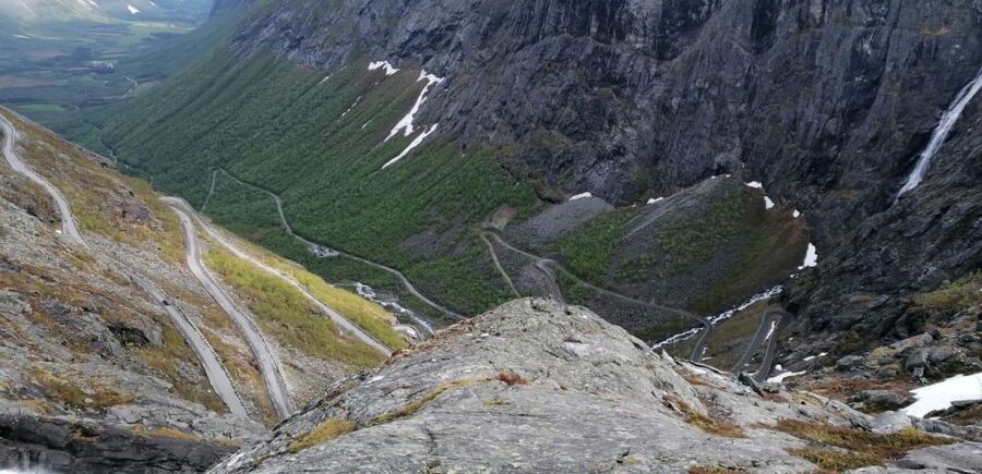 Åndalsnes - Trollstigen & Trollwall Audio Guid Bus Tour - Crossing Sogge Bridge toward Isterdal Valley