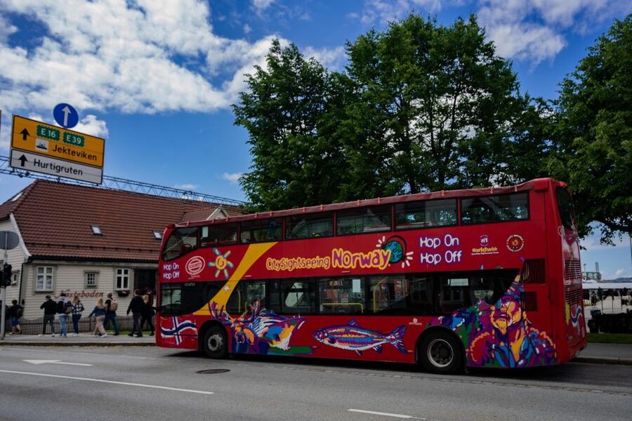 Bergen: City Sightseeing Hop-On Hop-Off Bus Tour - Starting at Skolten and the old harbor