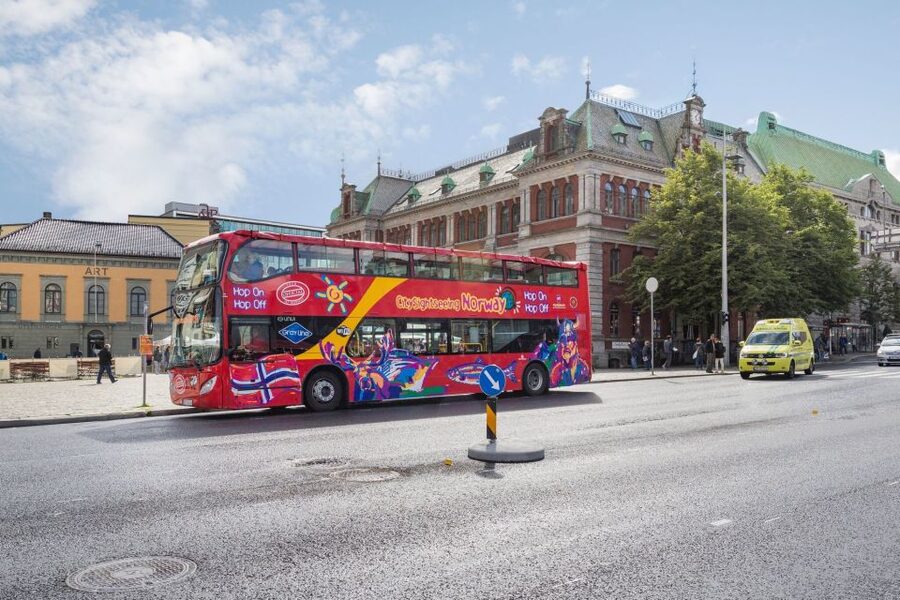Bergen: City Sightseeing Hop-On Hop-Off Bus Tour - Cruise terminals and the city park