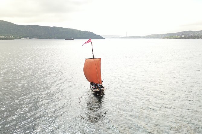 Bergen Fjord Experience Aboard Viking-style Ship - Raising the Square Sail