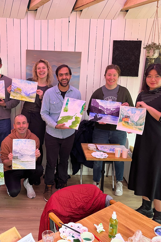Bergen: paint Norwegian landscape with watercolor - What the 2.5-hour class is like