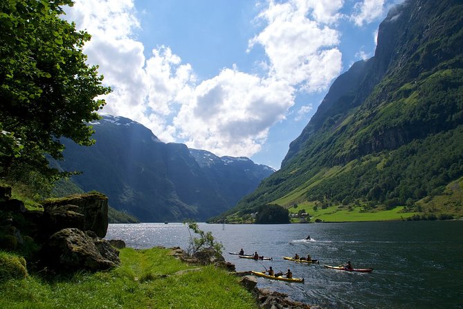 Bergen to Sognefjord Private Roudtrip with Cruise and Flasmbana - Gudvangen begins the shared fjord experience