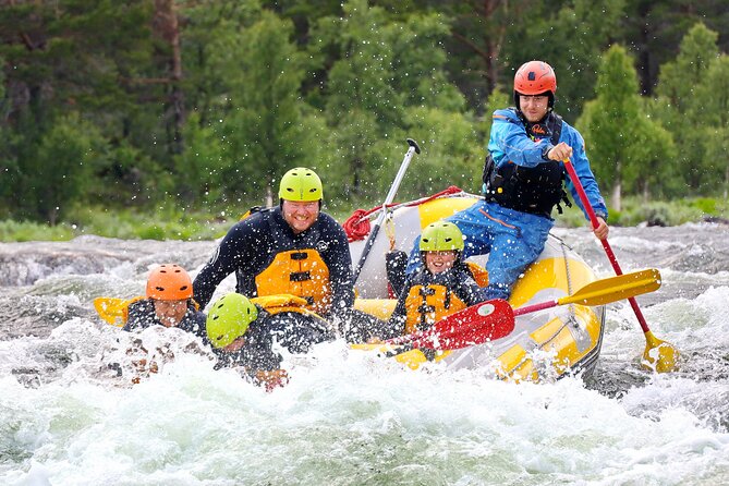 Child Appropriate Family Rafting in Dagali near Geilo, Norway - The hot shower and snack afterward