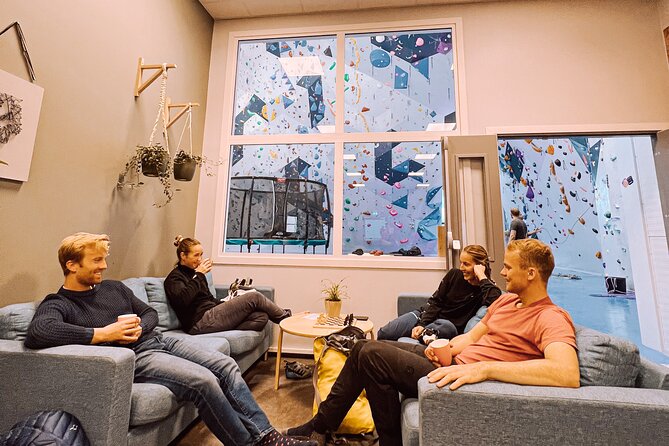Climbing in Mørkvedhallen Klatresenter - Starting at Mørkvedveien 104 in Bodø