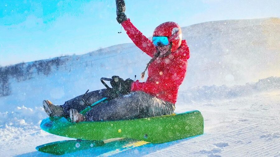 Dagali: 2-Hour Racing Toboggan Adventure - Learning to steer before picking up speed