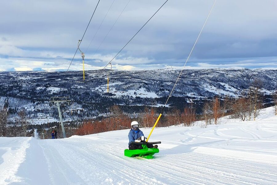 Dagali: 2-Hour Racing Toboggan Adventure - The lift ride back to the top