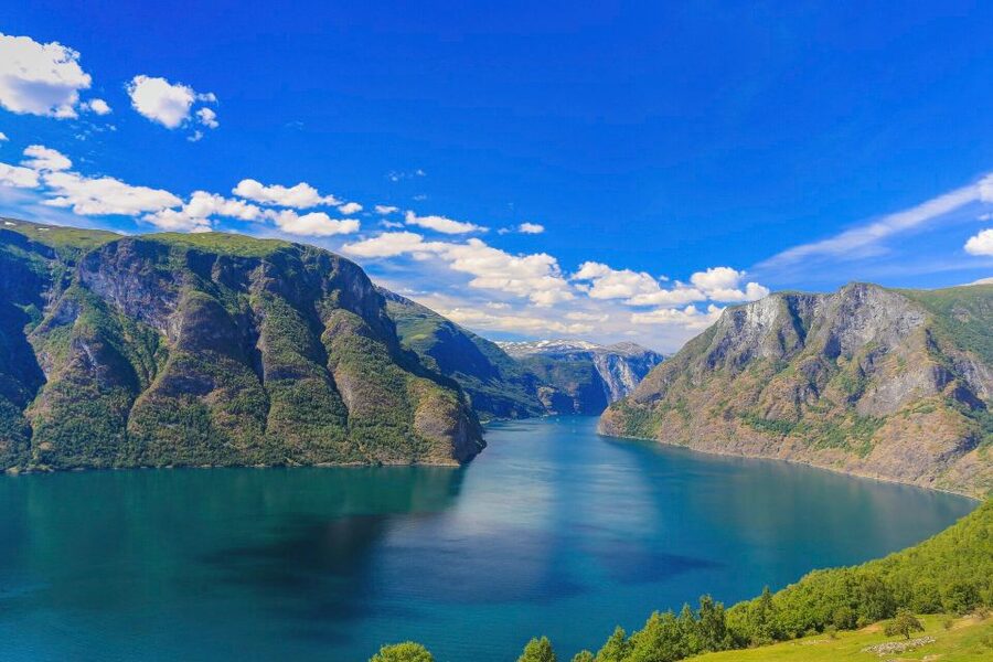 Flåm: Borgund Stave Church, Lærdal, and Stegastein Tour - The return to Flåm by the Aurlandsfjord