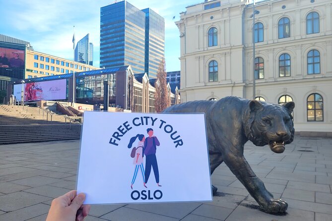 Free City Walking Tour in Oslo - Meeting the guide by Oslo’s Tiger sculpture