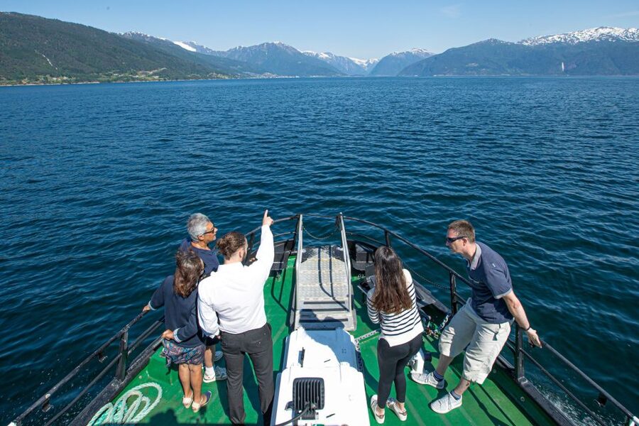 From Balestrand: Guided Fjord & Glacier Tour to Fjærland - The short bus ride to Bøyabreen