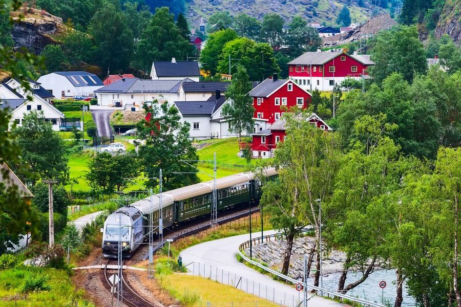 From Bergen: Flam Full-Day Cruise to Sognefjord - The long middle stretch through Norway’s largest fjord