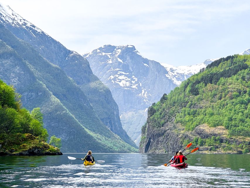 From Flåm: Nærøyfjord 3 Day Kayaking and Camping Tour - Hiking above the water