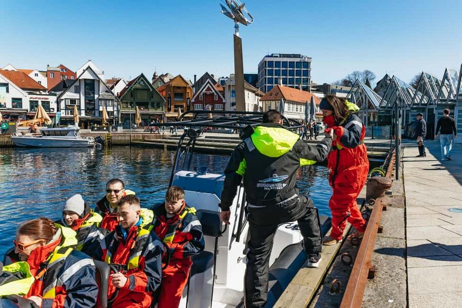 From Stavanger: Lysefjord Sightseeing RIB Boat Tour - Hengjanefossen and Whisky Falls