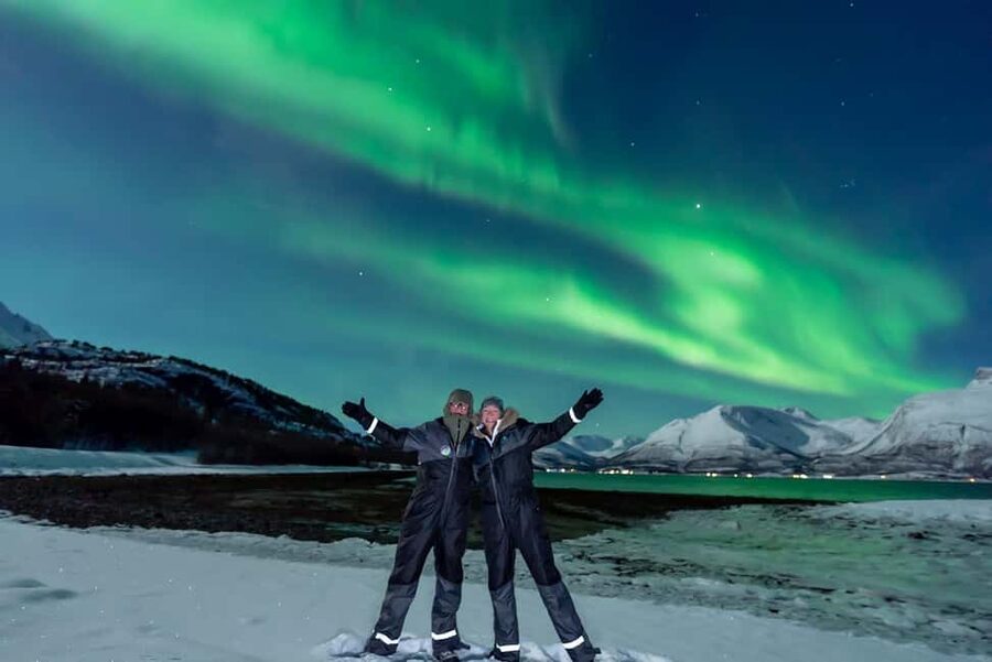 From Tromsø: Aurora Minibus Chase with Portrait and Hot Meal - The ride begins with weather watching