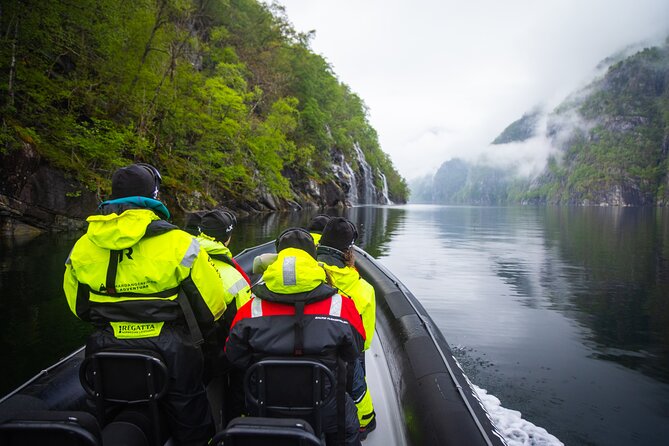 Fyksesund majestic RIB Adventure from Øystese - Beneath the Fyksesund Bridge