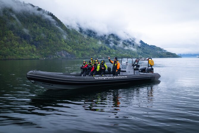 Fyksesund majestic RIB Adventure from Øystese - Waterfalls, remote homes, and a little speed