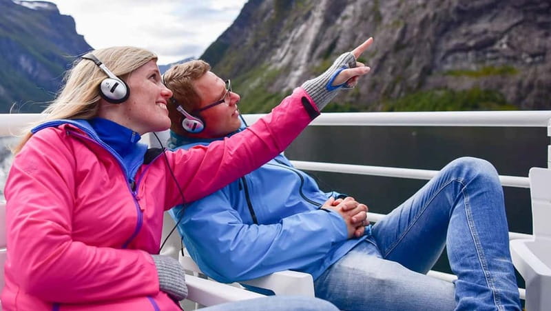 Geiranger: Fjord and Waterfalls Sightseeing Boat Trip - The first stretch into the fjord