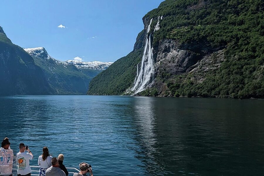Geiranger Fjord Tour from Hellesylt (2 hours in Geiranger) - What the scenery feels like from the catamaran