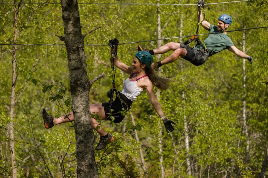 Geiranger: Zipline Park Experience - The via ferrata is the serious part