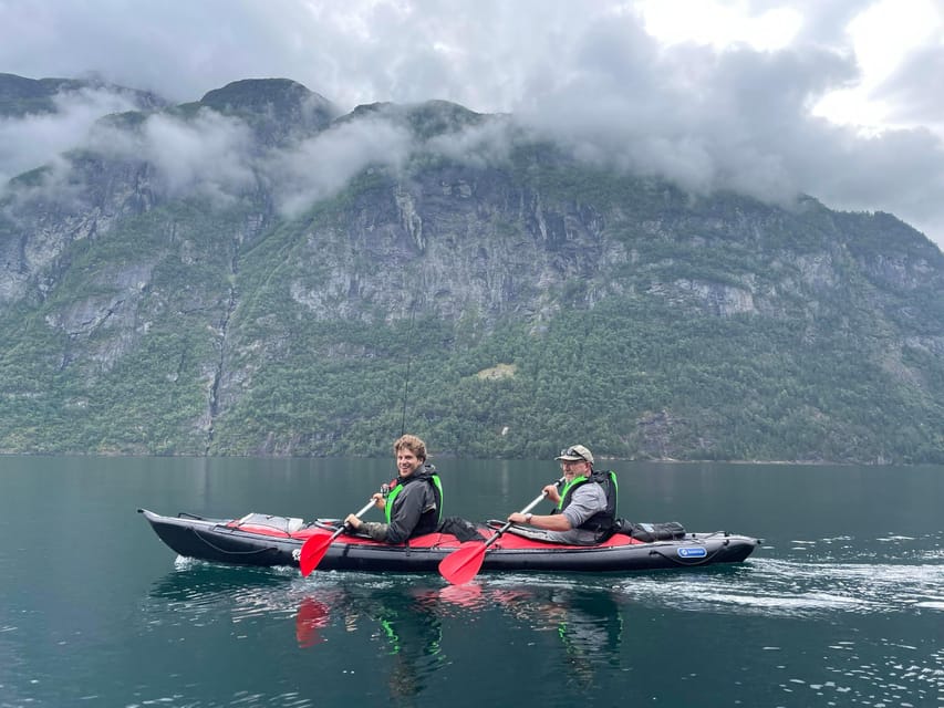 Hellesylt: Beginner-Friendly Fjord Kayaking Experience - Helsetkopen, waterfalls, and local stories