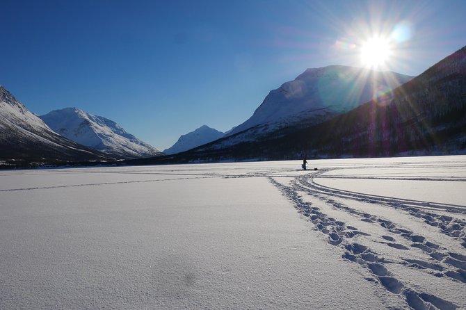 Ice Fishing On The Fjord - The view toward the Lyngen Alps