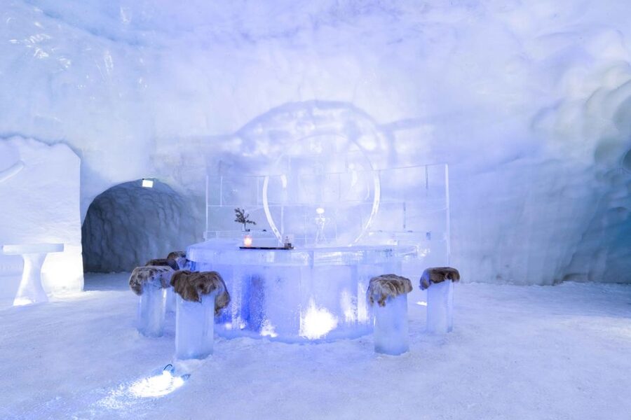 Kirkenes: Snowhotel Entrance Ticket - Fjord paths, cabins, and views beyond the entrance