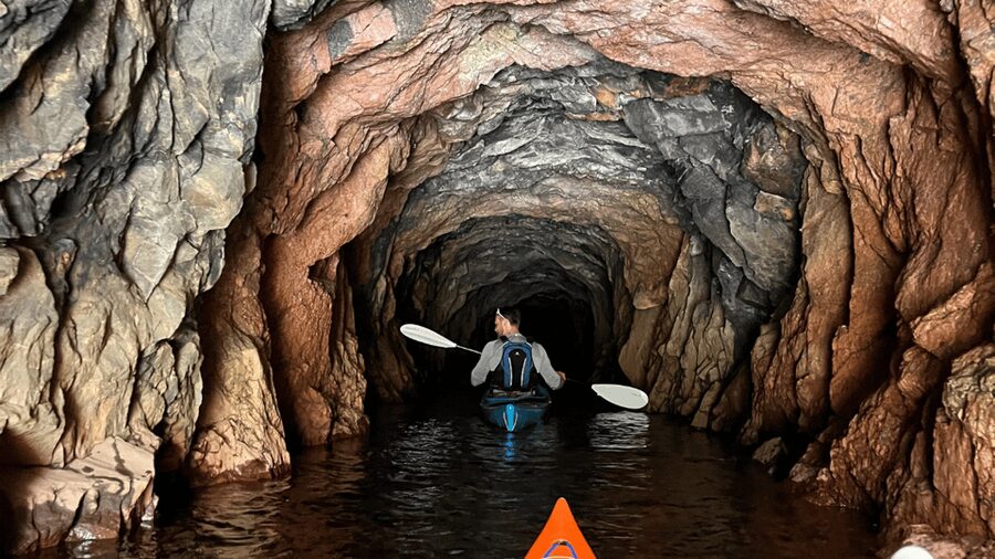 Kristiansand: Otra River Kayaking Adventure - The possible cave stop