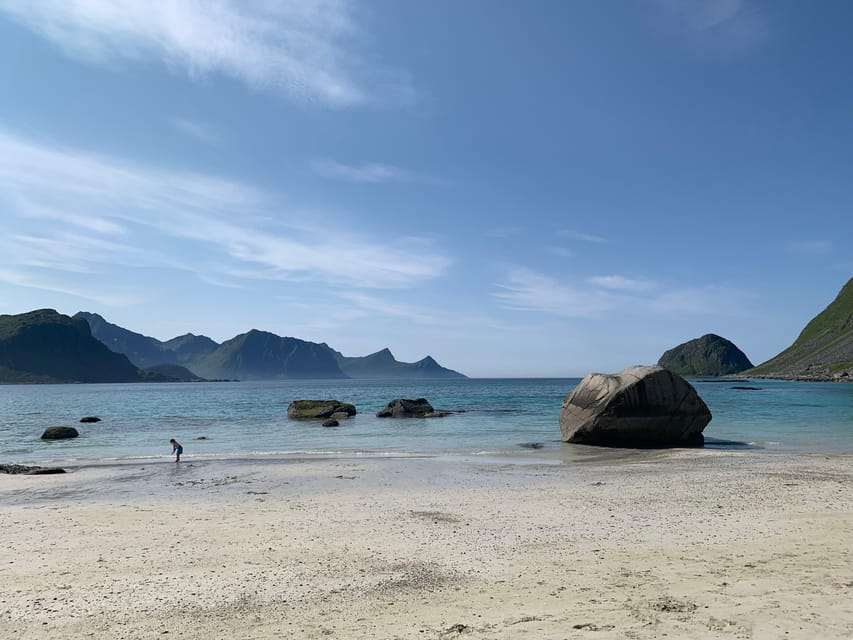 Leknes: 4 Hours Private Exclusive Car Sightseeing in Lofoten - Rambergstranda brings another Arctic beach
