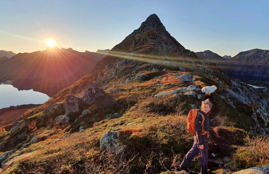 Lofoten Islands: Guided Hiking Into the Wilderness - Uphill - A steady uphill walk with time to look around
