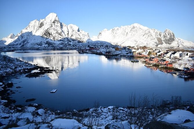 Lofoten VIP PRIVATE tour from Svolvaer - Reinehalsen frames the Reinefjord