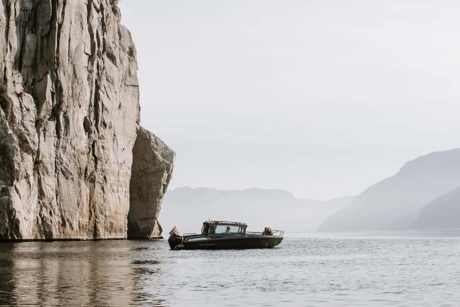 Lysefjord (Stavanger): Boattrip to Preikestolen from Forsand - Fantahala and the changing shape of the fjord