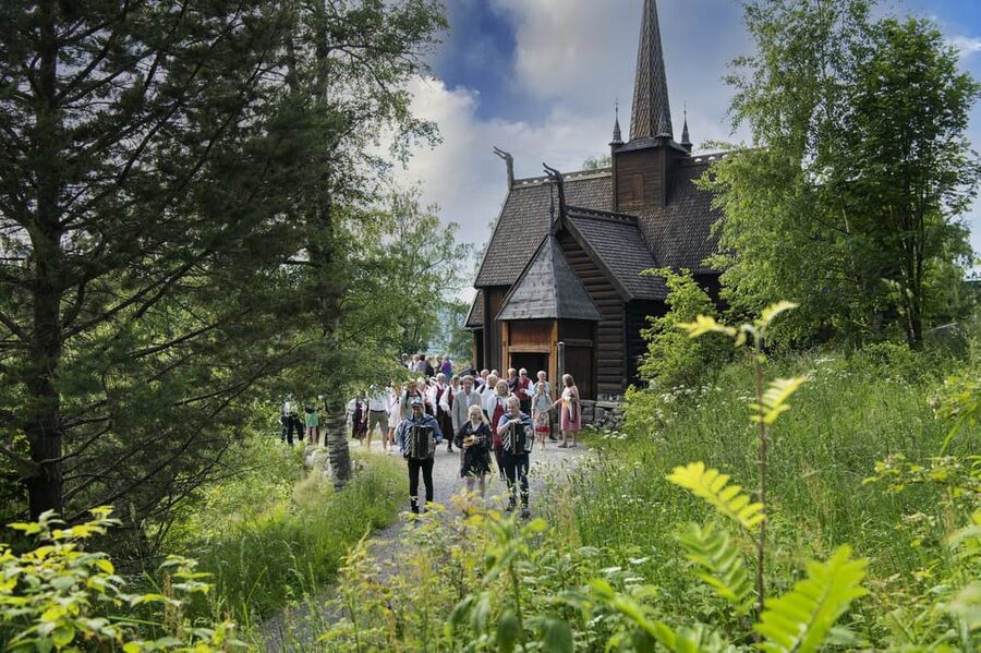 Maihaugen Museum/The Norwegian Olympic Museum, Lillehammer. - Old farms from the 16th through 18th centuries