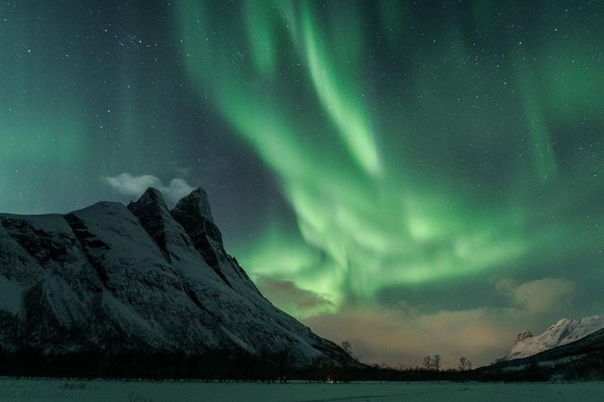 Minibus Northern Lights Chase with Photography from Tromsø - Leaving Tromsø behind after dark