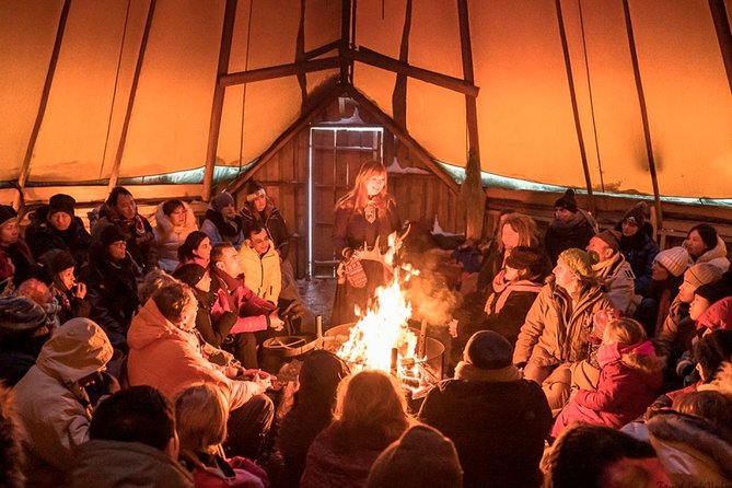 Night Reindeer Sledding with Camp Dinner and Chance of Northern Lights - Sámi stories, joiking, and time for questions