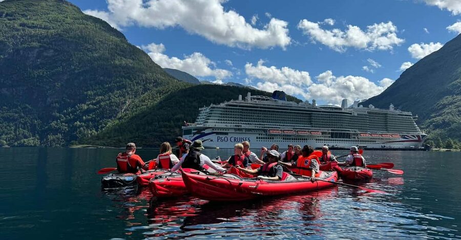 Olden: Experience Beginner-friendly Fjord Kayaking - Paddling onto calm Nordfjord
