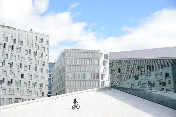Oslo City Walks: The City of Contrasts - Crossing the Acrobat bridge above Oslo Central Station