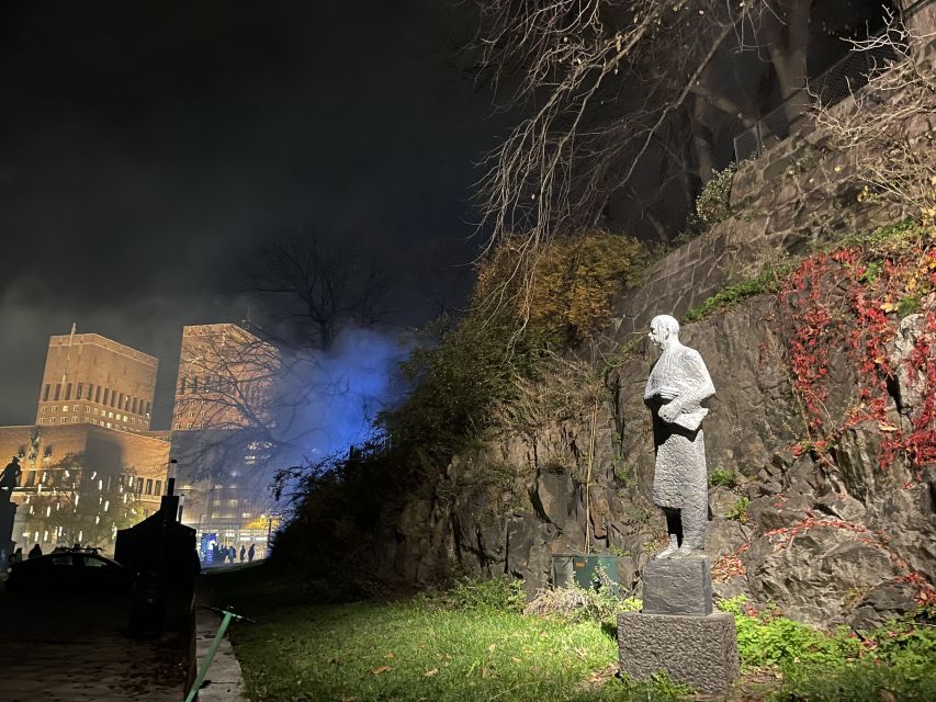Oslo: Historic Myths & Legends Evening Walking Tour - Christiania Torv and the old city beneath modern Oslo