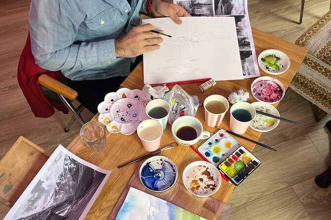 Paint Norwegian landscape with watercolor in Bergen - A quiet art break in the heart of Bergen
