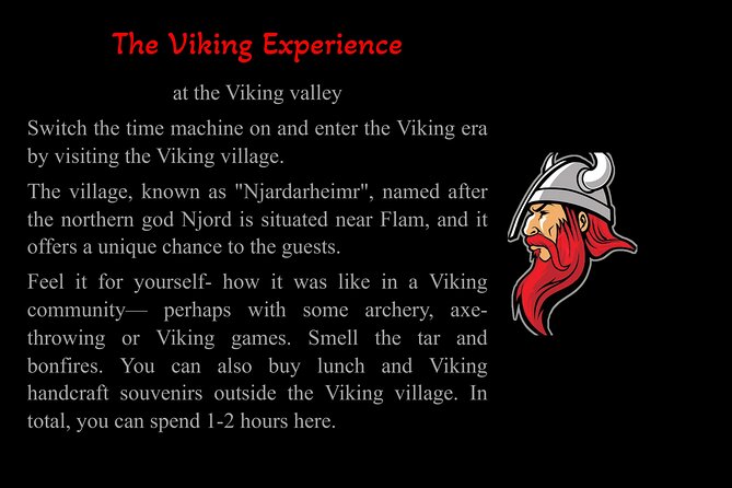 Private Day Tour to Flam and Stegastein - The Viking village brings the most hands-on activity