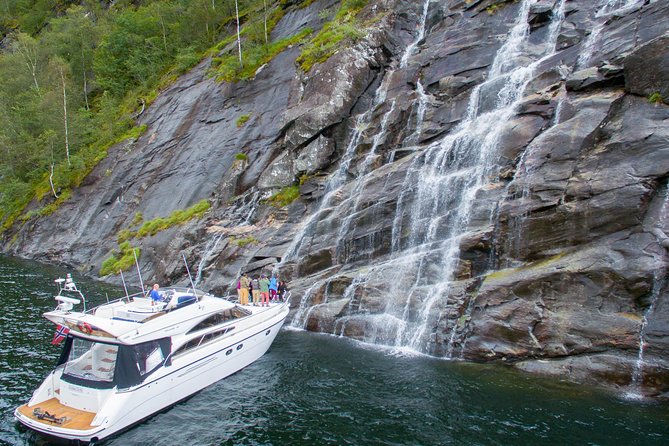 Private Fjord and waterfalls cruise to Modal- Mostraumen - Osterfjorden: where the scenery closes in