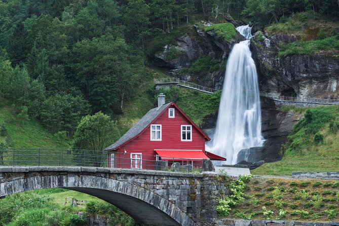 Private Guided Tour of Bergen and the Best of Norwegian Fjords - Steinstøberget, apple trees, and a wide fjord view