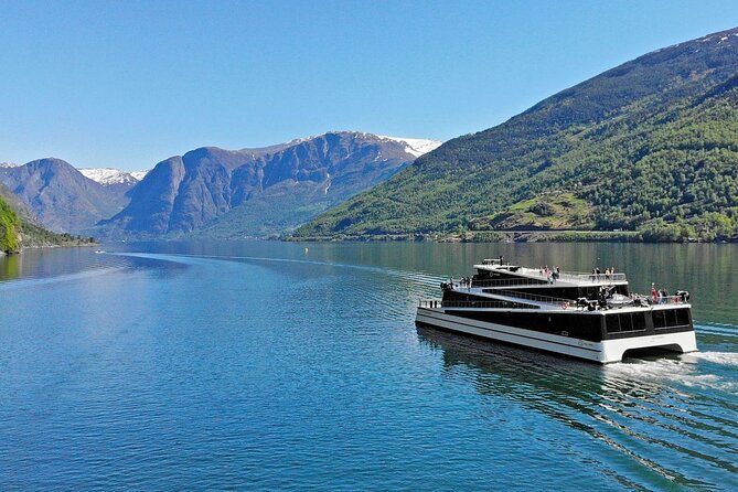 Private tour - Viking Village, Nærøyfjord Cruise and Flåm Railway - Tvindefossen, a quick waterfall stop
