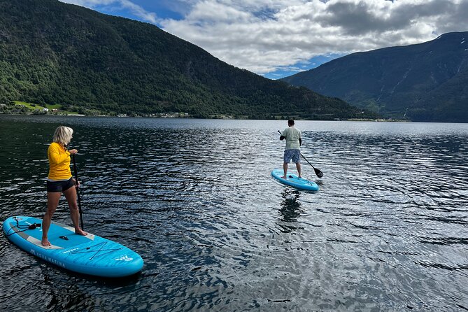 Renting SUP boards (paddle boards) - A simple start with Johan in Sogndal