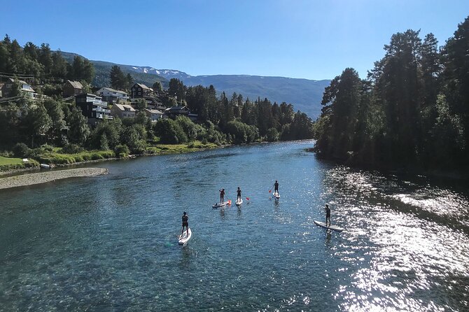 River SUP Voss - Returning by paddle to the meeting point