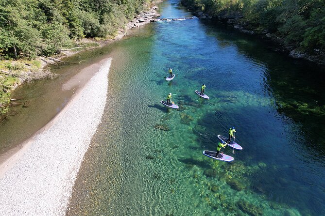 River SUP Voss - Taking the inflatable board onto the Voss River