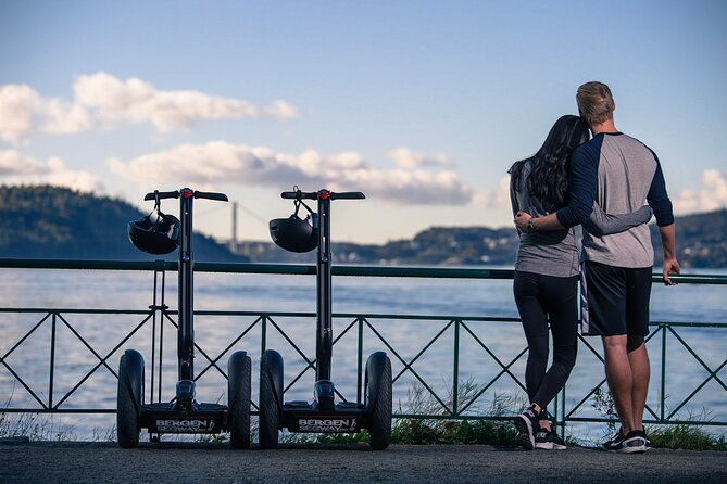 Segway Night Tour of Bergen - Learning the ride before the city route