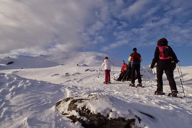 Snowshoe Hill Hike in Tromsø - The climb toward a smaller summit