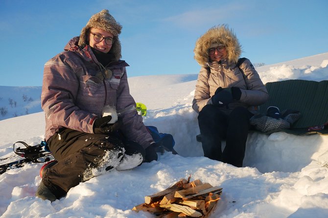 Snowshoeing With A View - The payoff: Lyngen Alps, Ullsfjorden, and Lakselvdalen